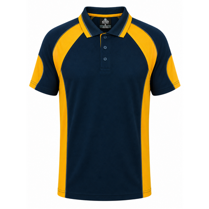Aussie Pacific N1300 Murray Mens Polo - Navy/Gold - Front View