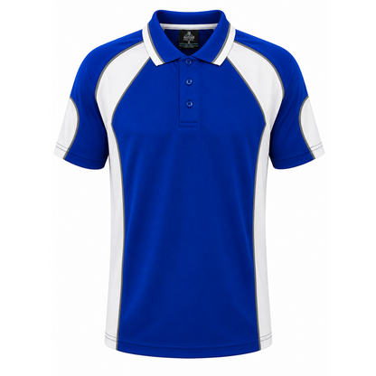 Aussie Pacific N1300 Murray Mens Polo - Royal Blue/White - Front View