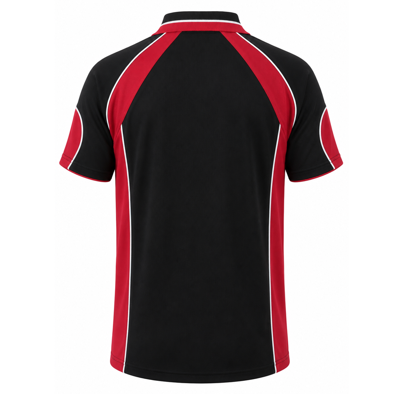 Aussie Pacific N1300 Murray Mens Polo - Black/Red - Back View