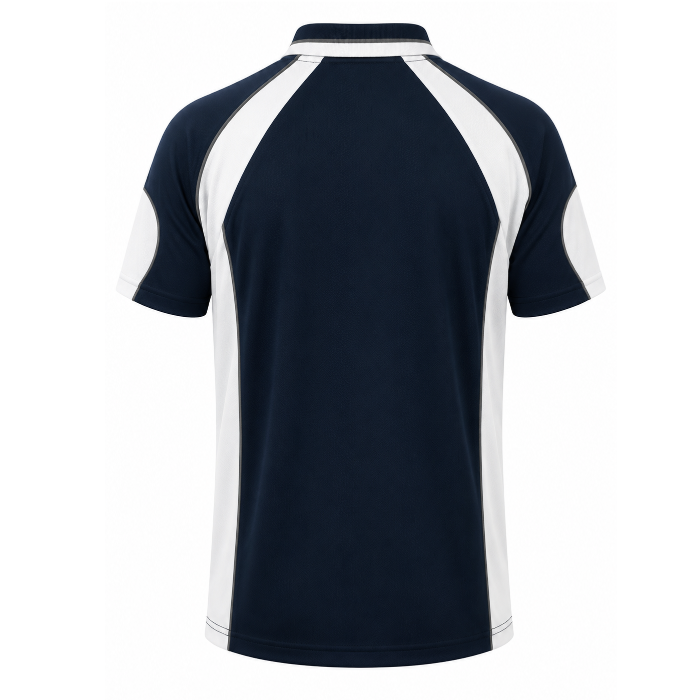 Aussie Pacific N1300 Murray Mens Polo - Navy/White - Back View