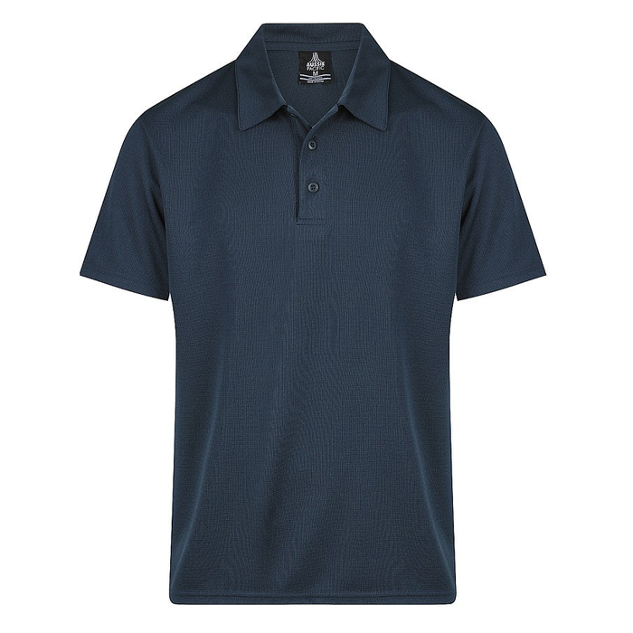 Aussie Pacific N1307 Botany Mens Polos, navy blue, professional, front view