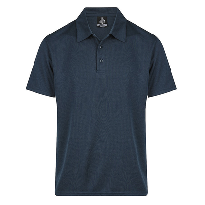 Aussie Pacific N1307 Botany Mens Polos, navy blue, professional, front view