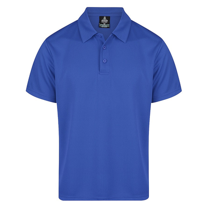 Aussie Pacific N1307 Botany Mens Polos, front view, royal blue