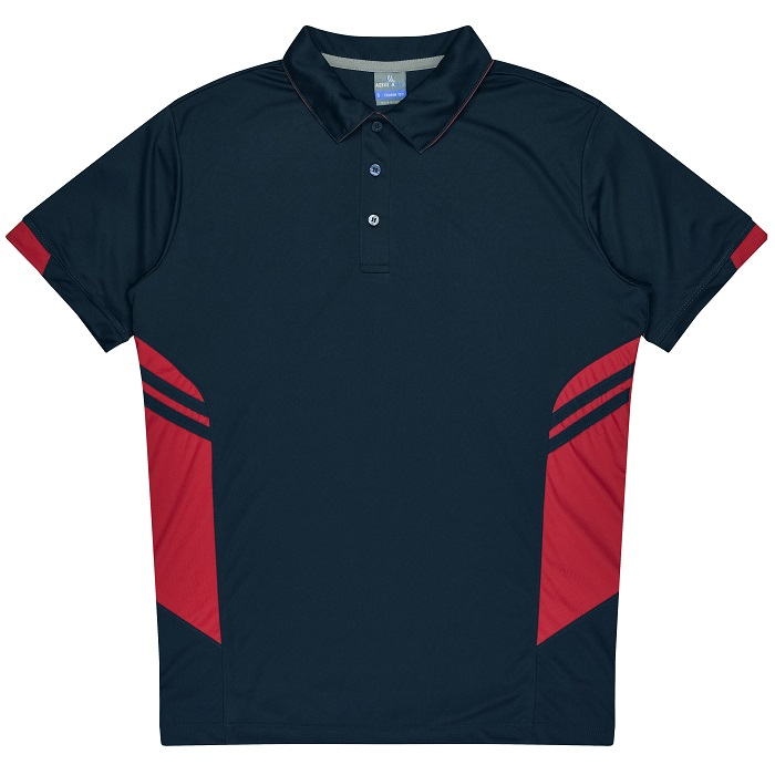Mens professional premium polo shirt, Aussie Pacific N1311 Mens Tasman Polo, front view