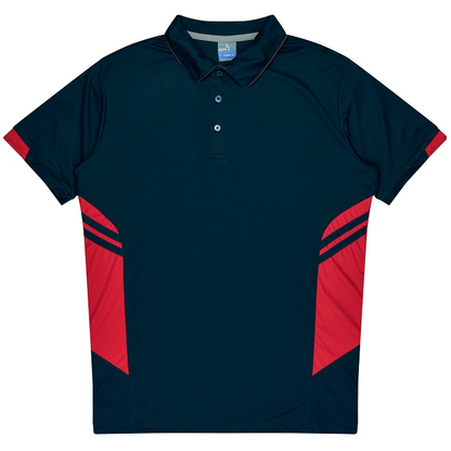 Mens professional premium polo shirt, Aussie Pacific N1311 Mens Tasman Polo, front view