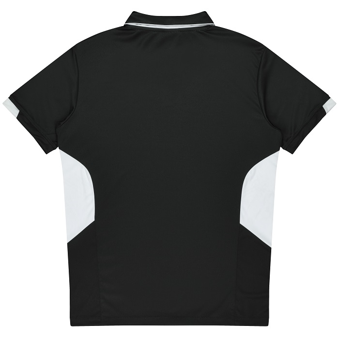 Aussie Pacific N1311 Mens Tasman Polo, black, rear view