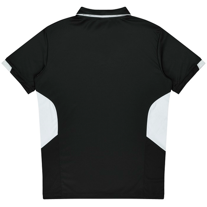 Aussie Pacific N1311 Mens Tasman Polo, black, rear view