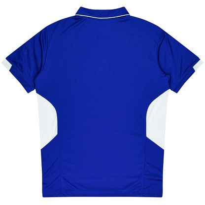 Aussie Pacific N1311 Mens Tasman Polo, royal blue with white, collared professional sports polo rear view