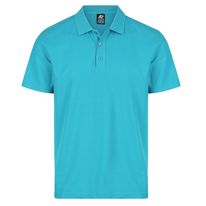 Aussie Pacific N1312 Hunter Mens Polo, Teal blue, front view
