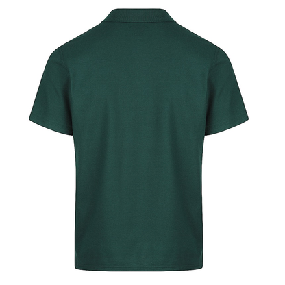 Bottle green, long wearing, Aussie Pacific N1312 Hunter Mens Polo, rear view