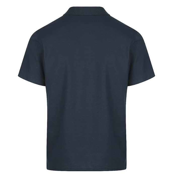 Rear view, navy, Aussie Pacific N1312 Hunter Mens Polo