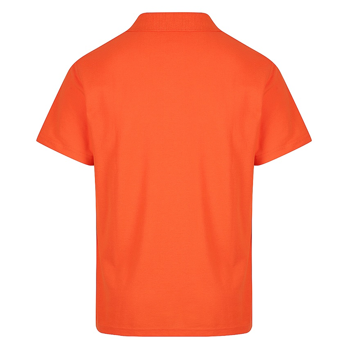 Orange, rear view, Aussie Pacific N1312 Hunter Mens Polo
