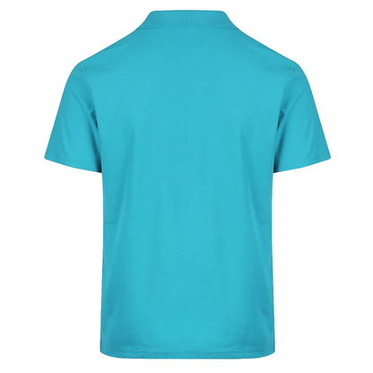 Teal, rear view, Aussie Pacific N1312 Hunter Mens Polo