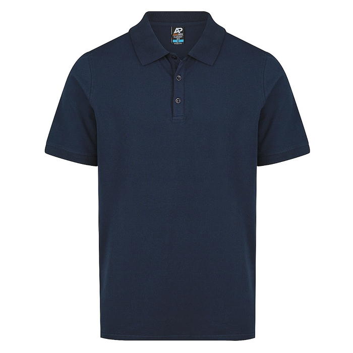 Classic dark navy, corporate, Aussie Pacific N1315 Mens Claremont Polo, front view
