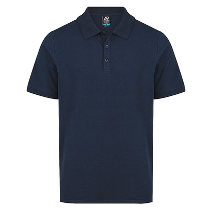 Classic dark navy, corporate, Aussie Pacific N1315 Mens Claremont Polo, front view