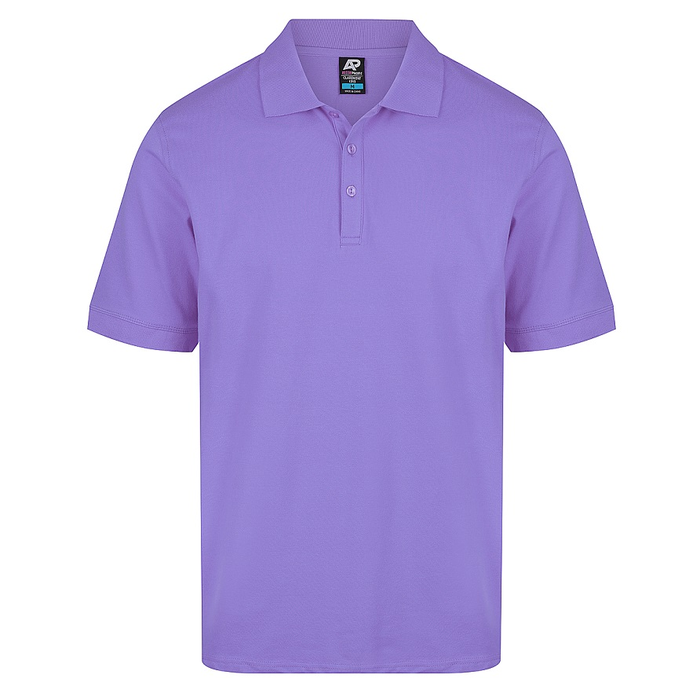 Light purple, front view, office wear, weekend wear, Aussie Pacific N1315 Mens Claremont Polo