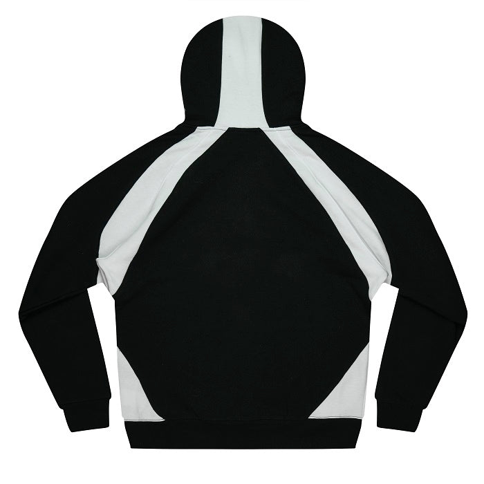 Mens black and white Aussie Pacific N1509 Huxley Mens Hoodie rear view
