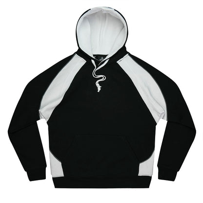 Mens black with white panels classic fit Aussie Pacific N1509 Huxley Mens Hoodie