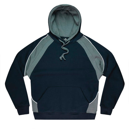 Mens navy and grey with contrast piping, warm cotton blend Aussie Pacific N1509 Huxley Mens Hoodie
