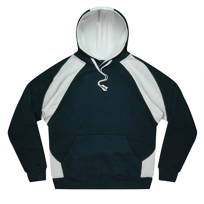 mens navy and white flat drawstring no pill front pocket Aussie Pacific N1509 Huxley Mens Hoodie