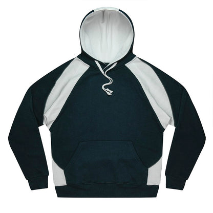 mens navy and white flat drawstring no pill front pocket Aussie Pacific N1509 Huxley Mens Hoodie