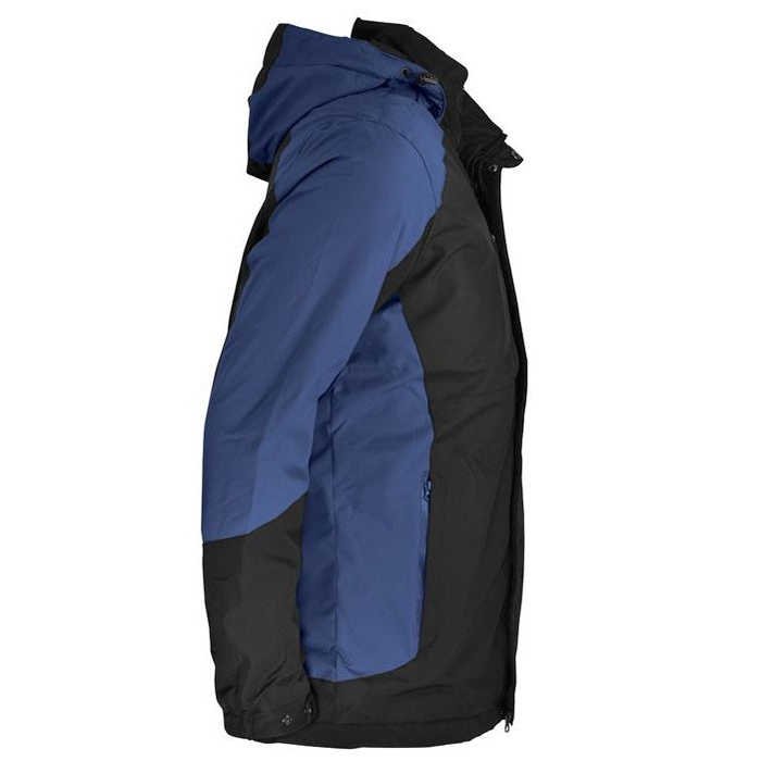 Side profile, black with blue, Aussie Pacific N1518 Napier Mens Jacket
