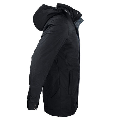 Aussie Pacific N1519 Parklands Mens Jacket, side view, black, all seasons