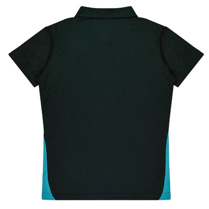 Aussie Pacific N2305 Ladies Paterson Polo black teal