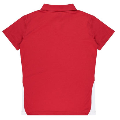 Aussie Pacific N2305 Ladies Paterson Polo red and white