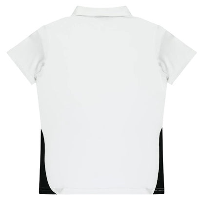 White with black detail Aussie Pacific N2305 Ladies Paterson Polo
