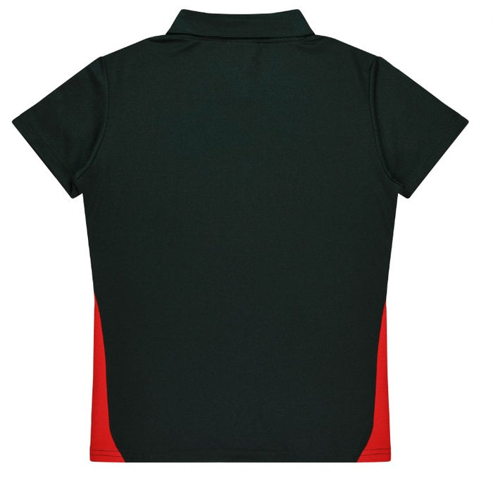 Aussie Pacific N2305 Ladies Paterson Polo black red 