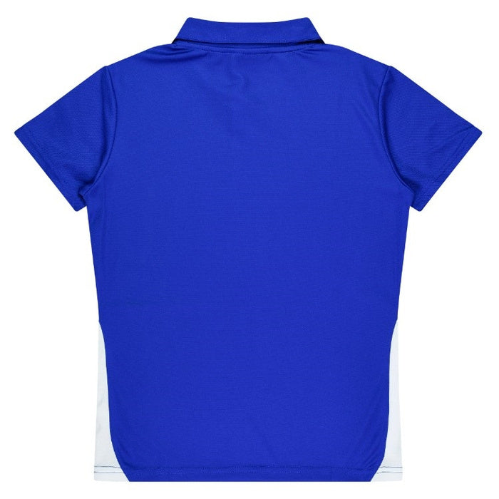 Aussie Pacific N2305 Ladies Paterson Polo royal white rear