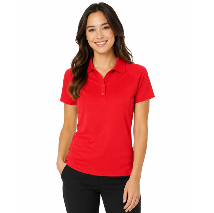 Aussie Pacific N2306 Ladies Keira Polo, model view, red, moisture wicking