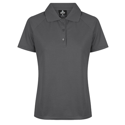 Slate grey, front view, professional, Aussie Pacific N2306 Ladies Keira Polo