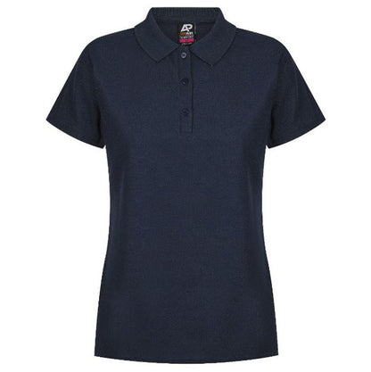 Aussie Pacific N2312 Hunter Ladies Polo, navy blue, front view, classic corporate polo 