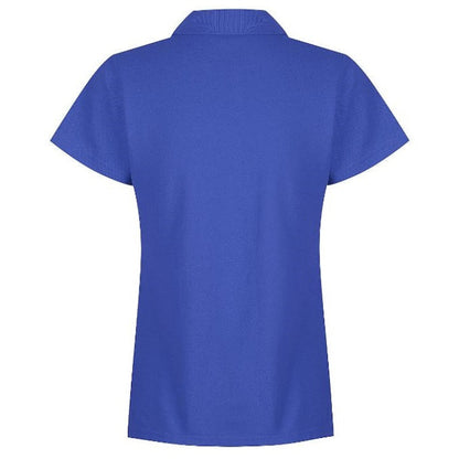 Aussie Pacific N2312 Hunter Ladies Polo royal blue, rear view