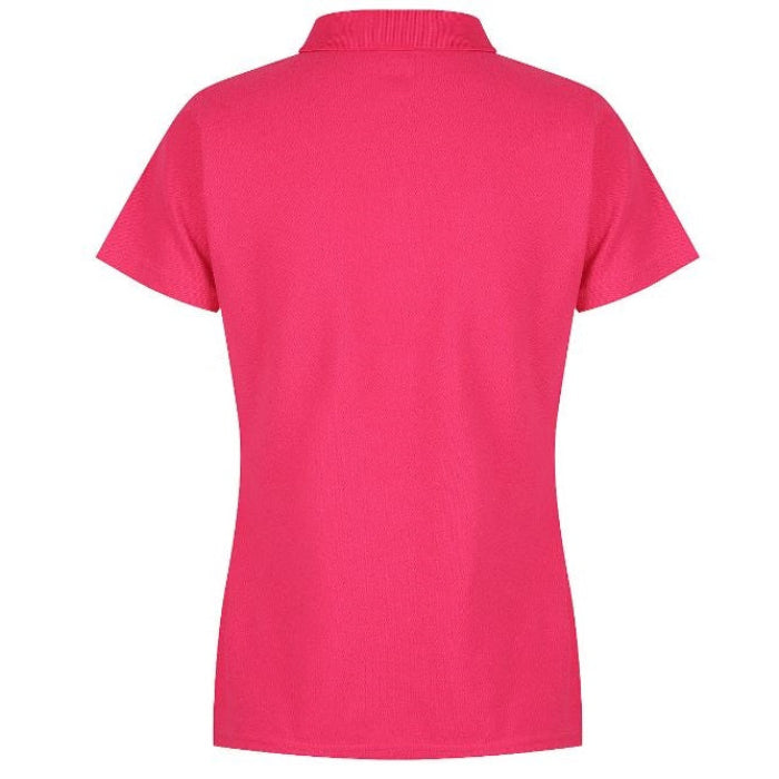 Aussie Pacific N2312 Hunter Ladies Polo,  fuchsia hot pink, back view