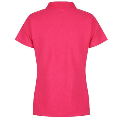 Aussie Pacific N2312 Hunter Ladies Polo,  fuchsia hot pink, back view
