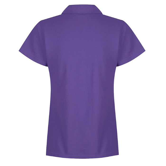 Aussie Pacific N2312 Hunter Ladies Polo, purple, rear view
