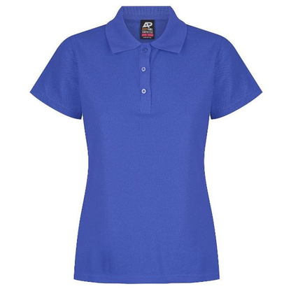 Royal blue, front view, comfortable, Aussie Pacific N2312 Hunter Ladies Polo
