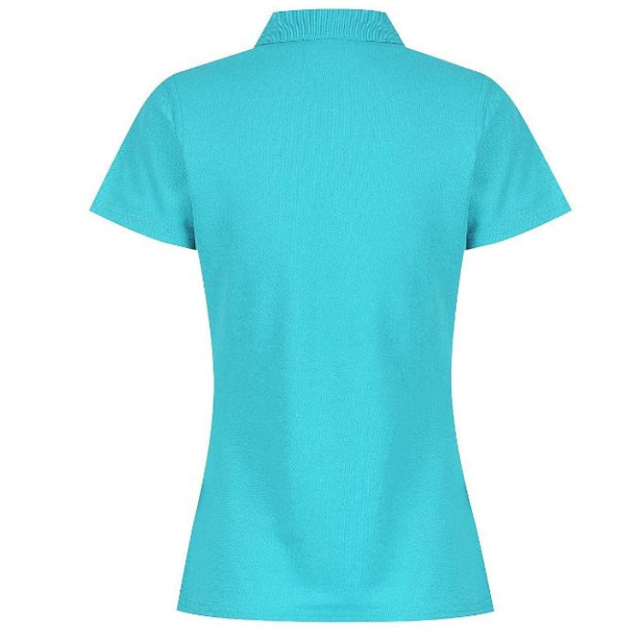 Aussie Pacific N2312 Hunter Ladies Polo, turquoise blue, back view