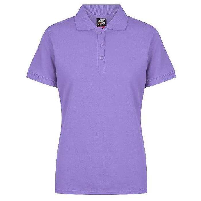 Purple, modern fit, Aussie Pacific N2315 Claremont Ladies Polo front view