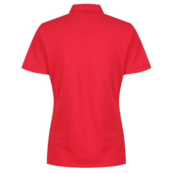Red, back view, Aussie Pacific N2315 Claremont Ladies Polo