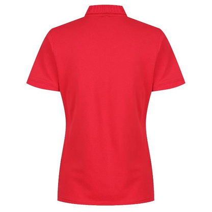 Red, back view, Aussie Pacific N2315 Claremont Ladies Polo