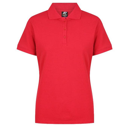 Womens Red coloured sports polo shirt, everyday, casual, active wear promotional , classic, long lasting, wrinkle resistant polo shirt