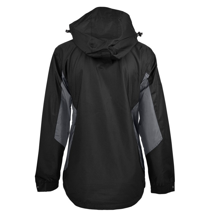 Aussie Pacific N2516 Sheffield Ladies Jacket, rear view, black and grey