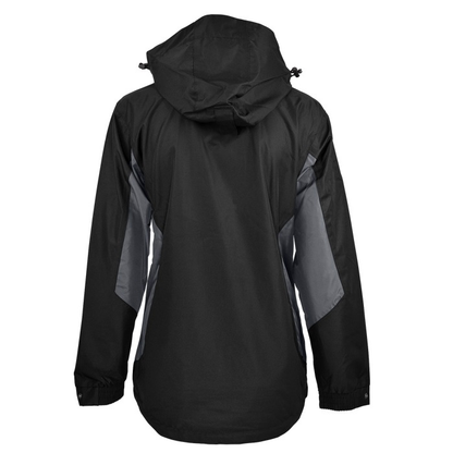 Aussie Pacific N2516 Sheffield Ladies Jacket, rear view, black and grey
