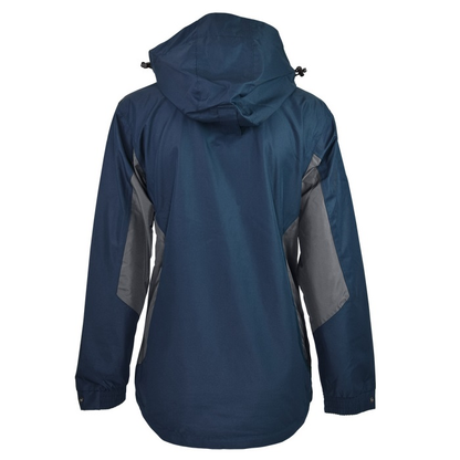 Aussie Pacific N2516 Sheffield Ladies Jacket, navy and slate grey, rear view