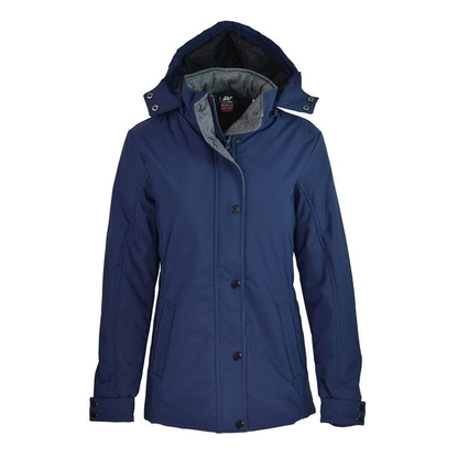 Navy blue, fleece lining, Aussie Pacific N2519 Parklands Lady Jacket, front view
