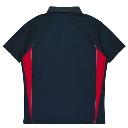 Aussie Pacific N3304 Kids Eureka Polo navy red , rear view